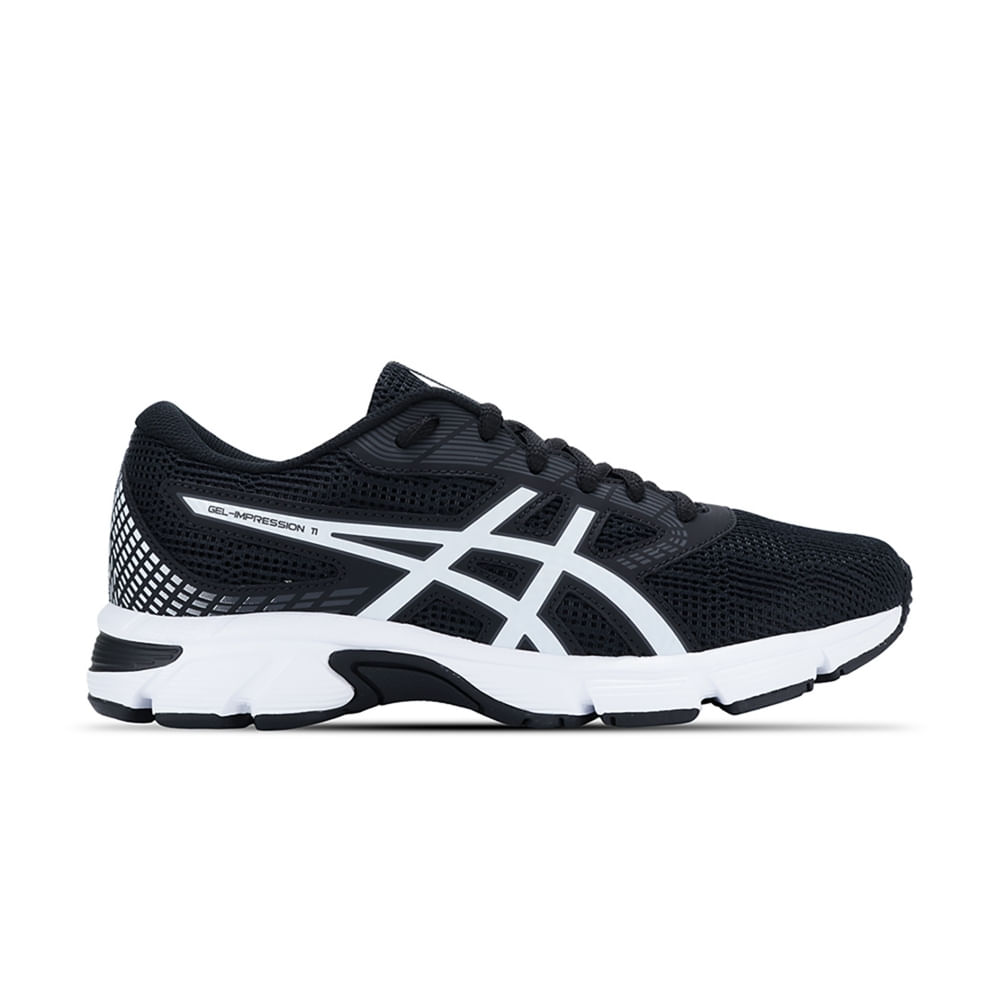 Tênis ASICS GEL-Impression 11 - Feminino - Preto/Cinza