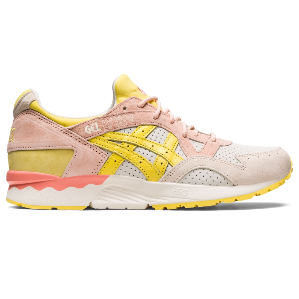 Tênis ASICS GEL-Lyte V - Masculino - Bege/Amarelo - tam: 41 Menor preço em Tênis ASICS GEL-Lyte V - Masculino - Bege/Amarelo - tam: 41