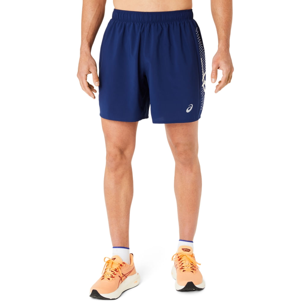 Shorts ASICS Icon – Masculino – Azul/Bege
