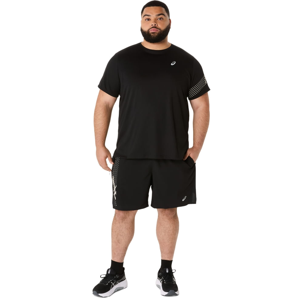 Shorts ASICS Icon 7In - Masculino - Preto - tam: 3G — foto 6