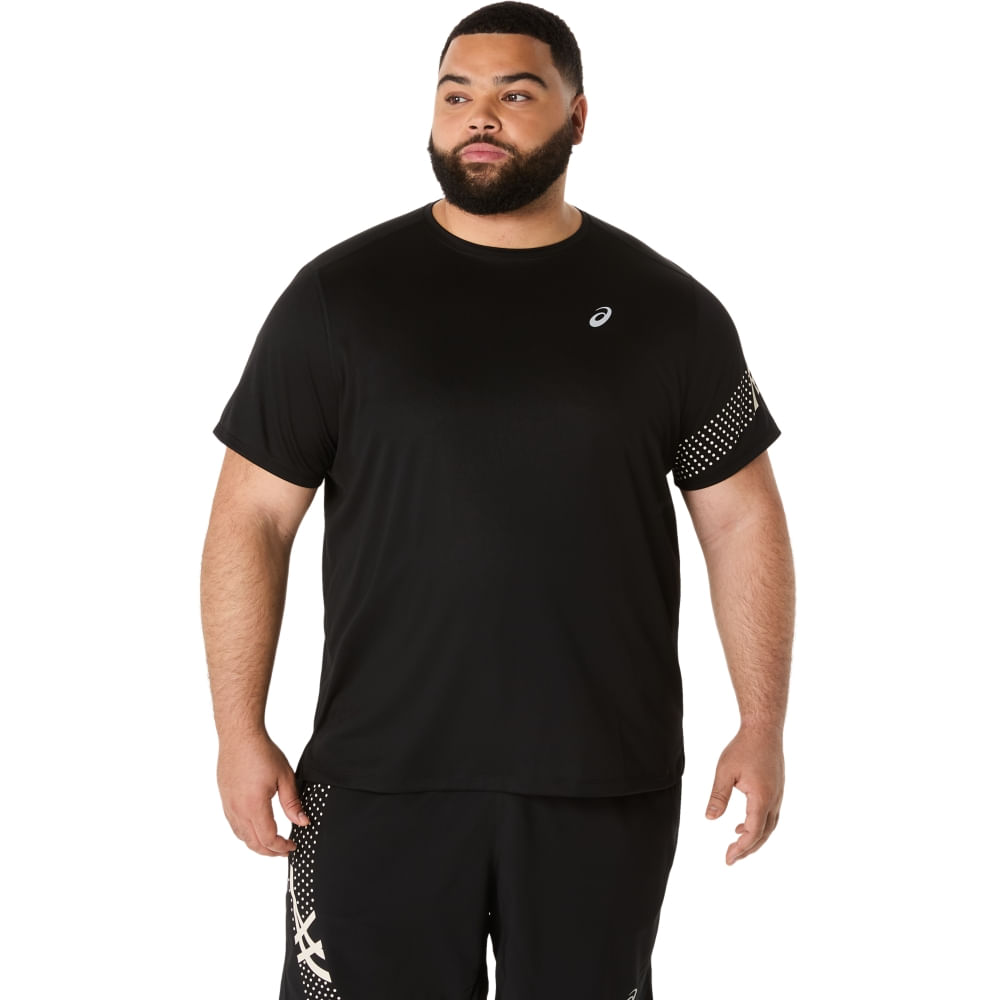 Camiseta ASICS Icon - Masculino - Preto - tam: GG