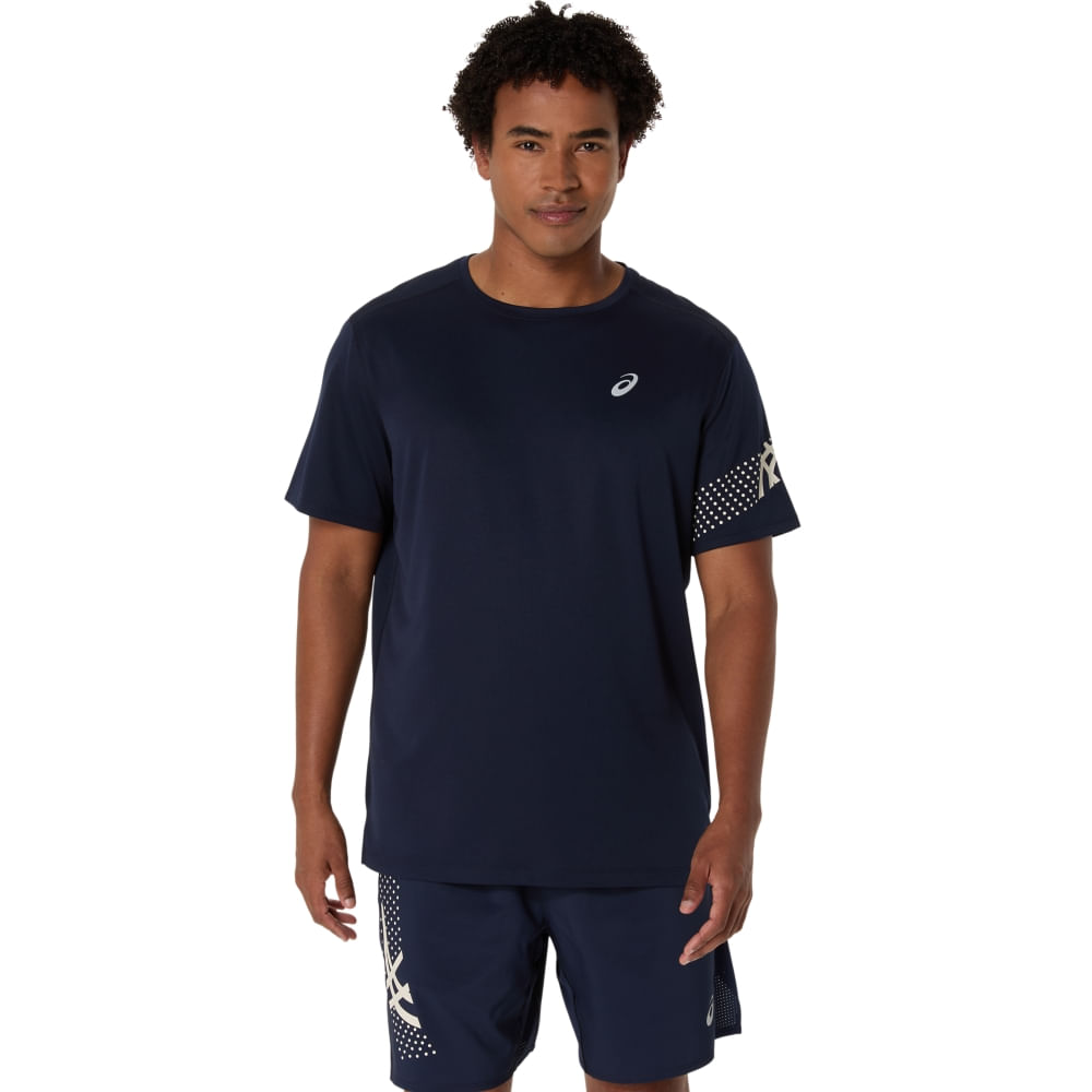 Camiseta ASICS Icon - Masculino - Azul - tam: P