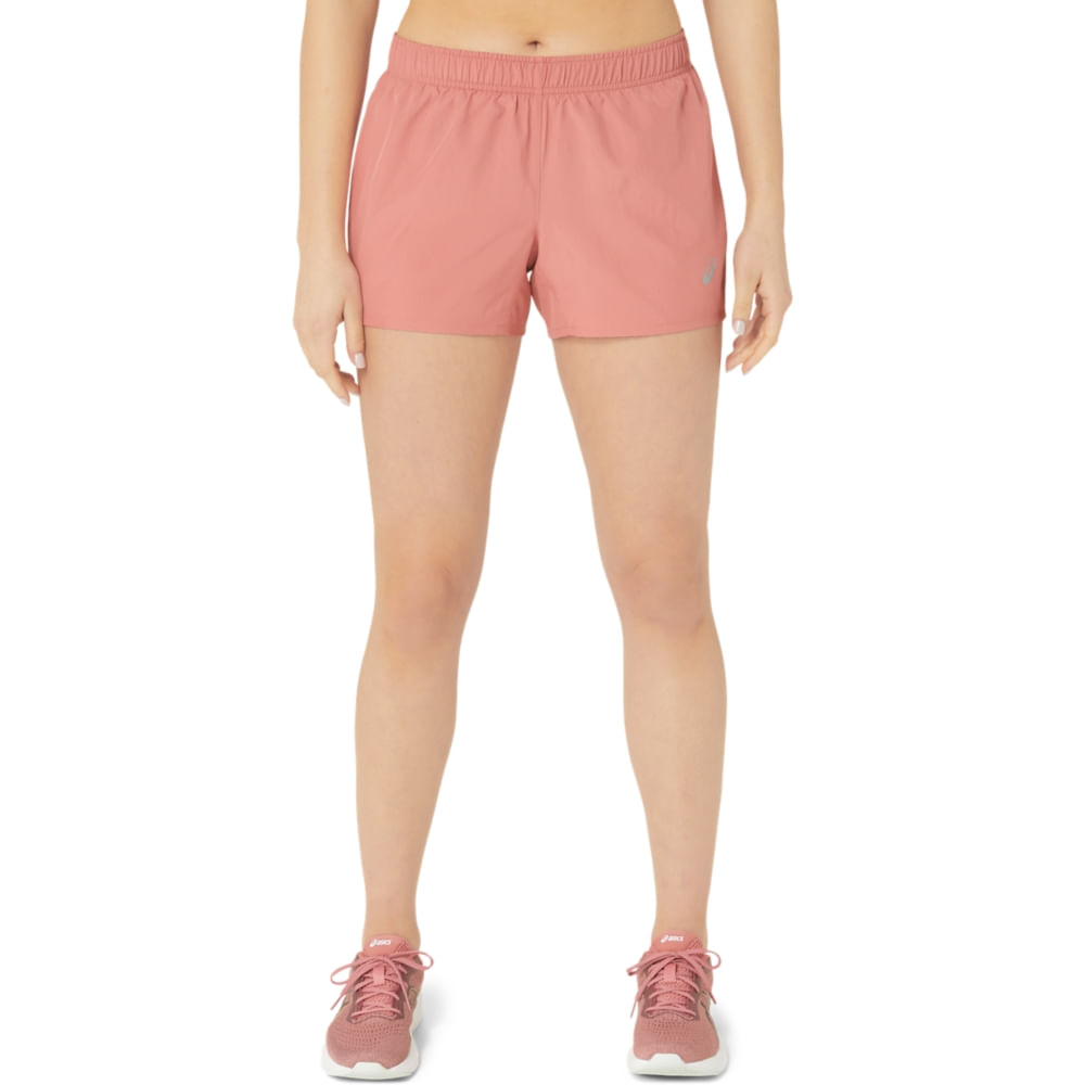 Shorts ASICS Silver 4In - Feminino - Vermelho