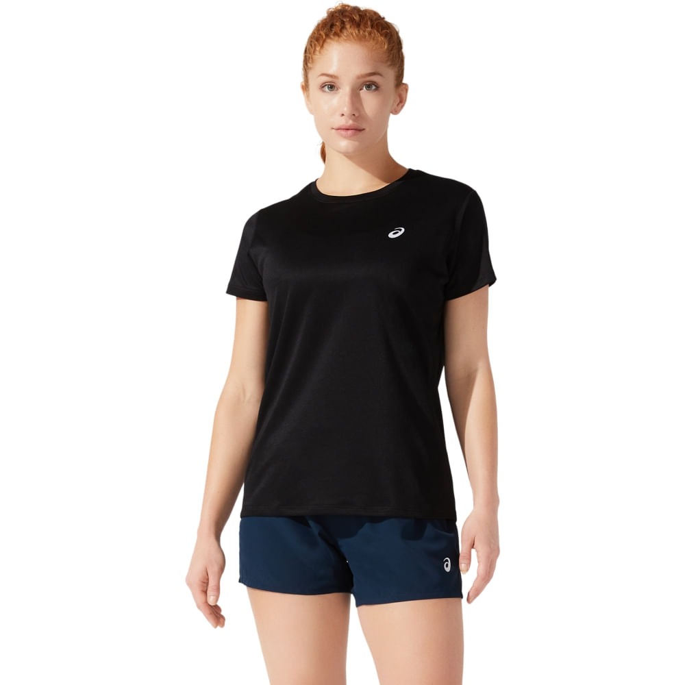 Camiseta ASICS Silver - Feminino - Preto
