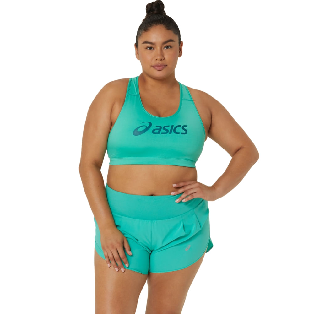 Top ASICS Logo – Feminino – Verde/Verde