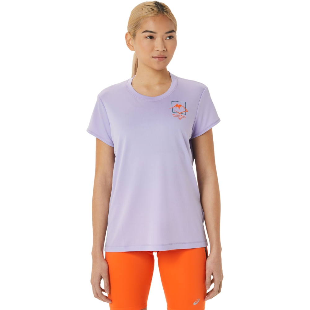 Camiseta ASICS Fujitrail™ – Feminino – Roxo