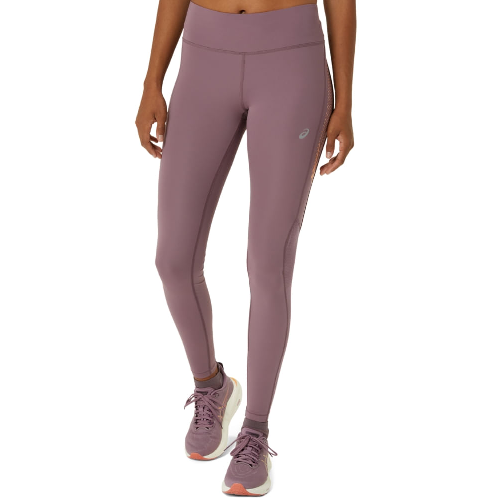 Calça ASICS Legging Icon – Feminino – Roxo/Laranja