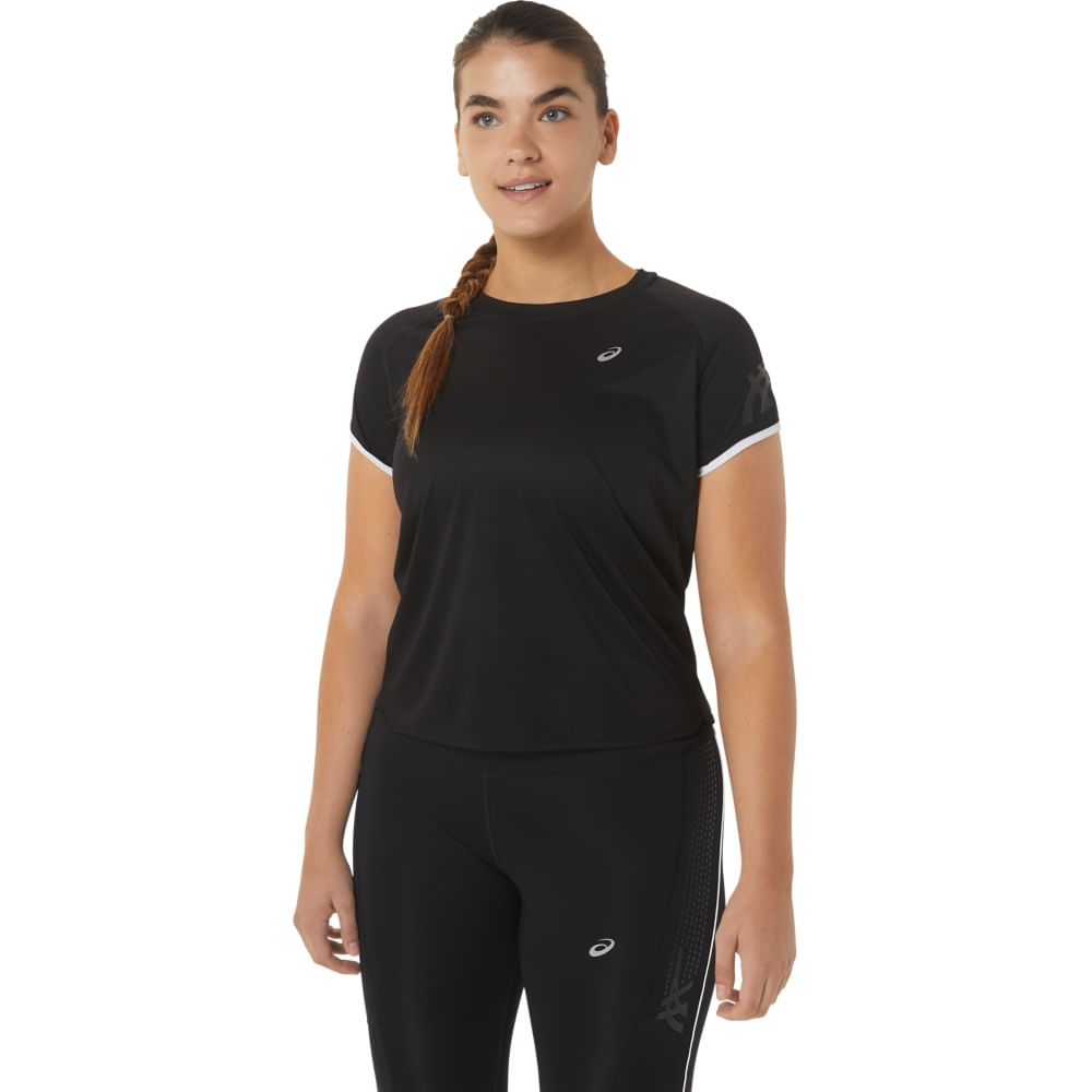 Camiseta ASICS Icon - Feminino - Preto - tam: PP
