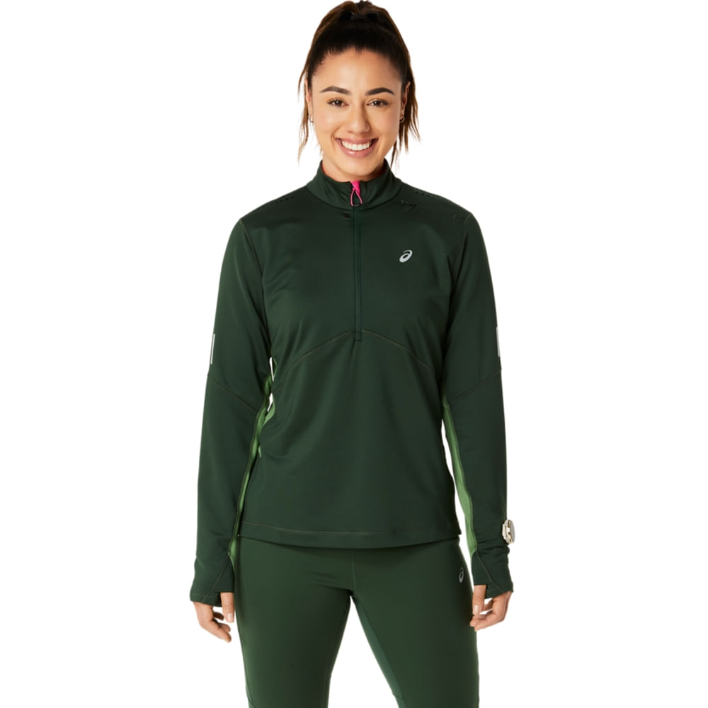 Camiseta de Manga Longa ASICS - Feminino - Verde/Verde