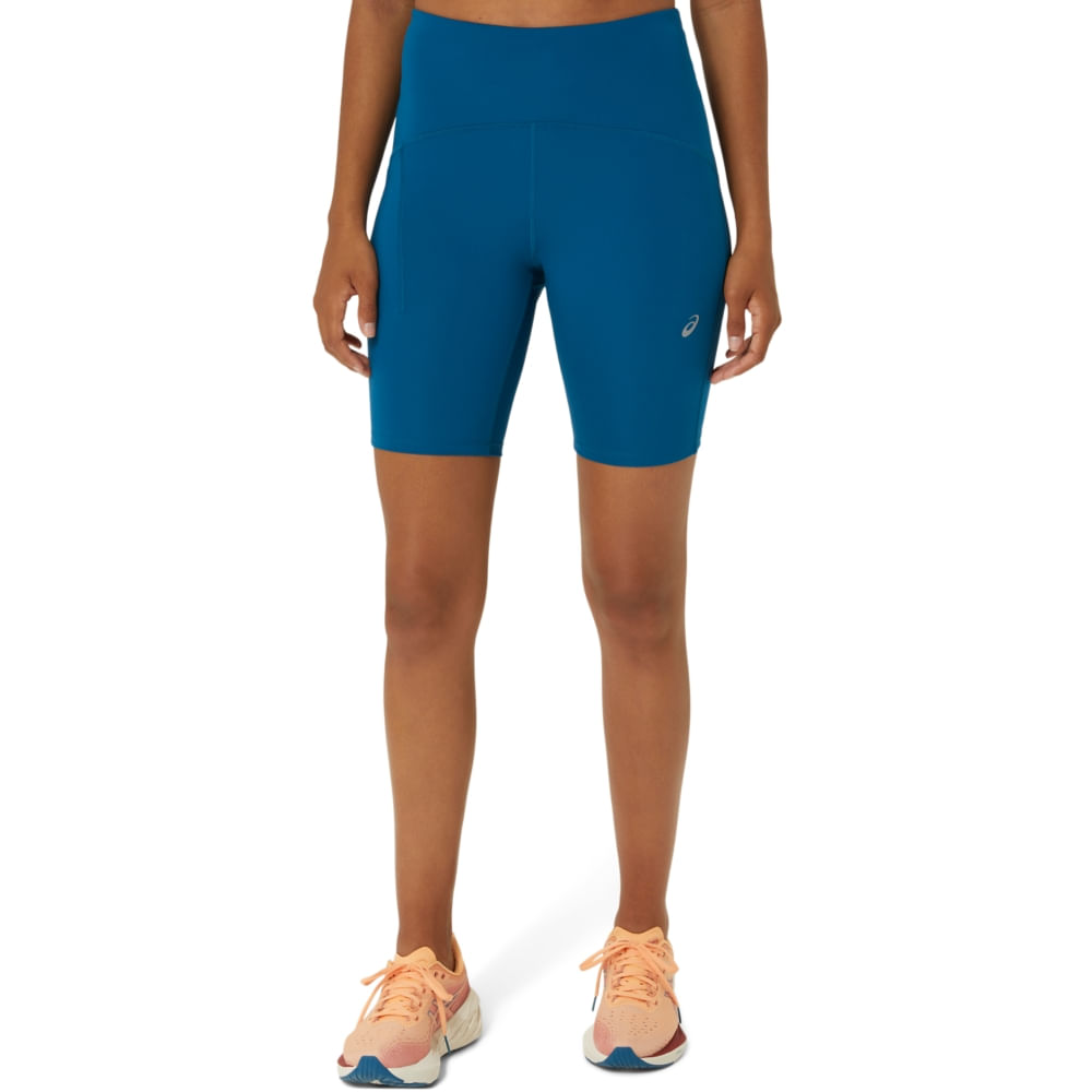 Shorts ASICS Sprinter Road Cintura Alta 8In – Feminino – Azul