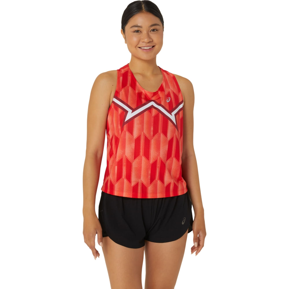 Regata ASICS Nations Run - Feminino - Vermelho