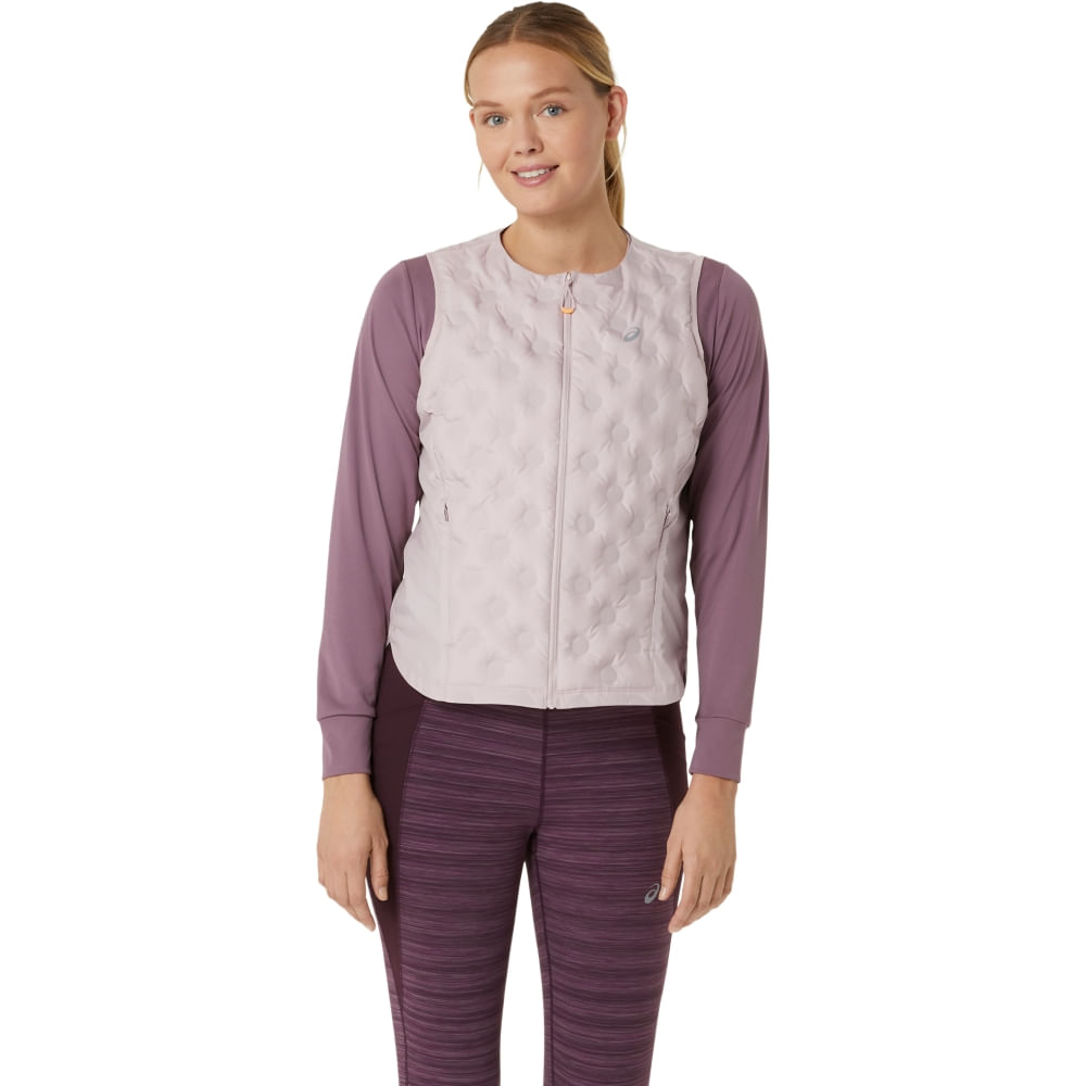 Colete ASICS Nagino Run Padded – Feminino – Rosa