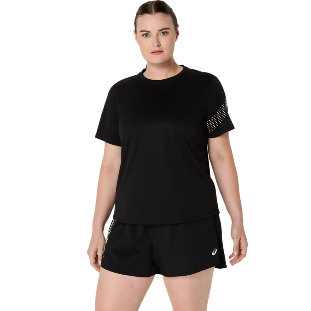 Camiseta ASICS Icon - Feminino - Preto - tam: P
