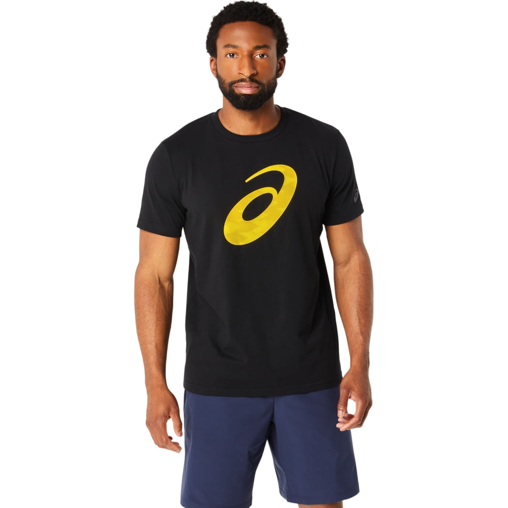 Camiseta ASICS Seasonal Logo Graphic - Masculino - Preto - tam: P Menor preço em Camiseta ASICS Seasonal Logo Graphic - Masculino - Preto - tam: P