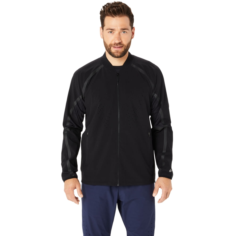 Jaqueta ASICS Actibreeze Laser Perforated - Masculino - Preto