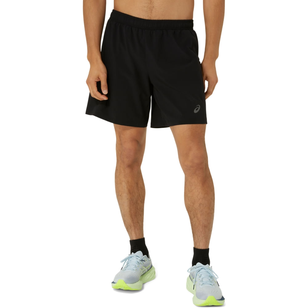 Shorts ASICS Woven 2-N-1 7In – Masculino – Preto