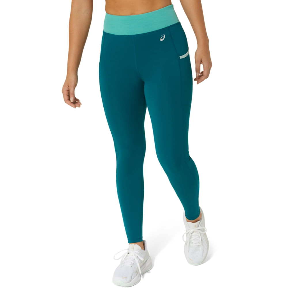 Calça ASICS Legging Training Mesh Pocket – Feminino – Verde
