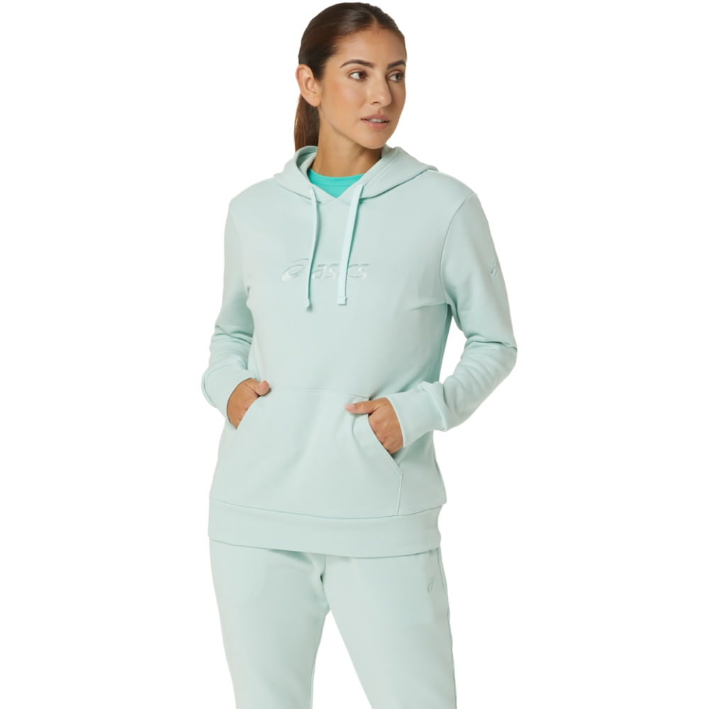Blusa ASICS Moletom French Terry Pullover – Feminino – Verde