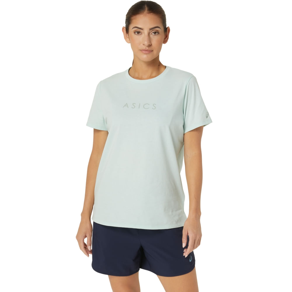 Camiseta ASICS Training Core Graphic – Feminino – Verde