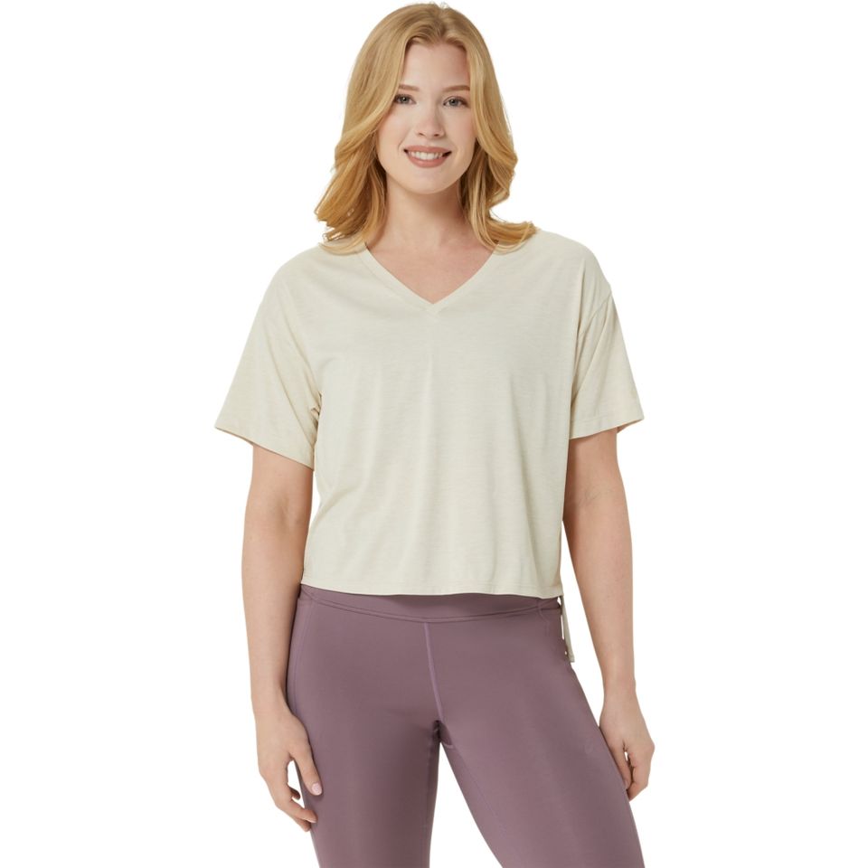 Camiseta Asics Nagino Flex Heather - Feminino - Bege