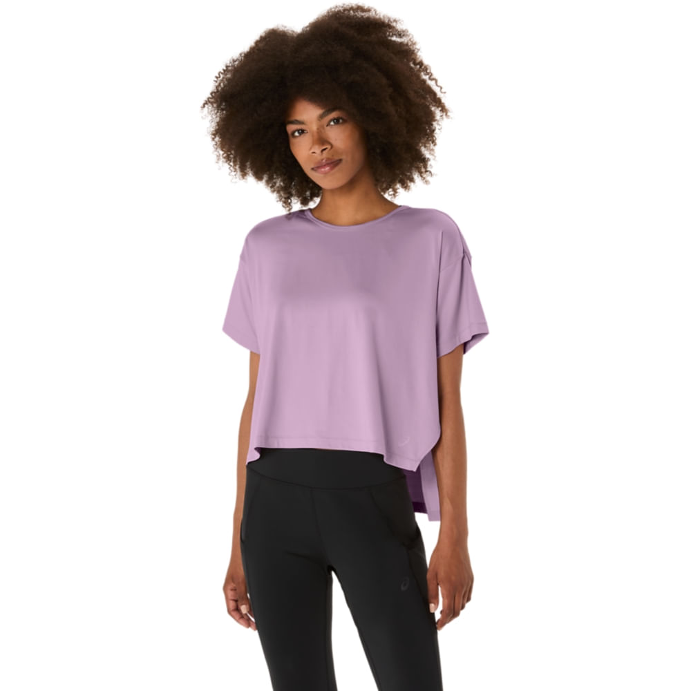 Camiseta ASICS Flex Stretch - Feminino - Roxo - tam: PP