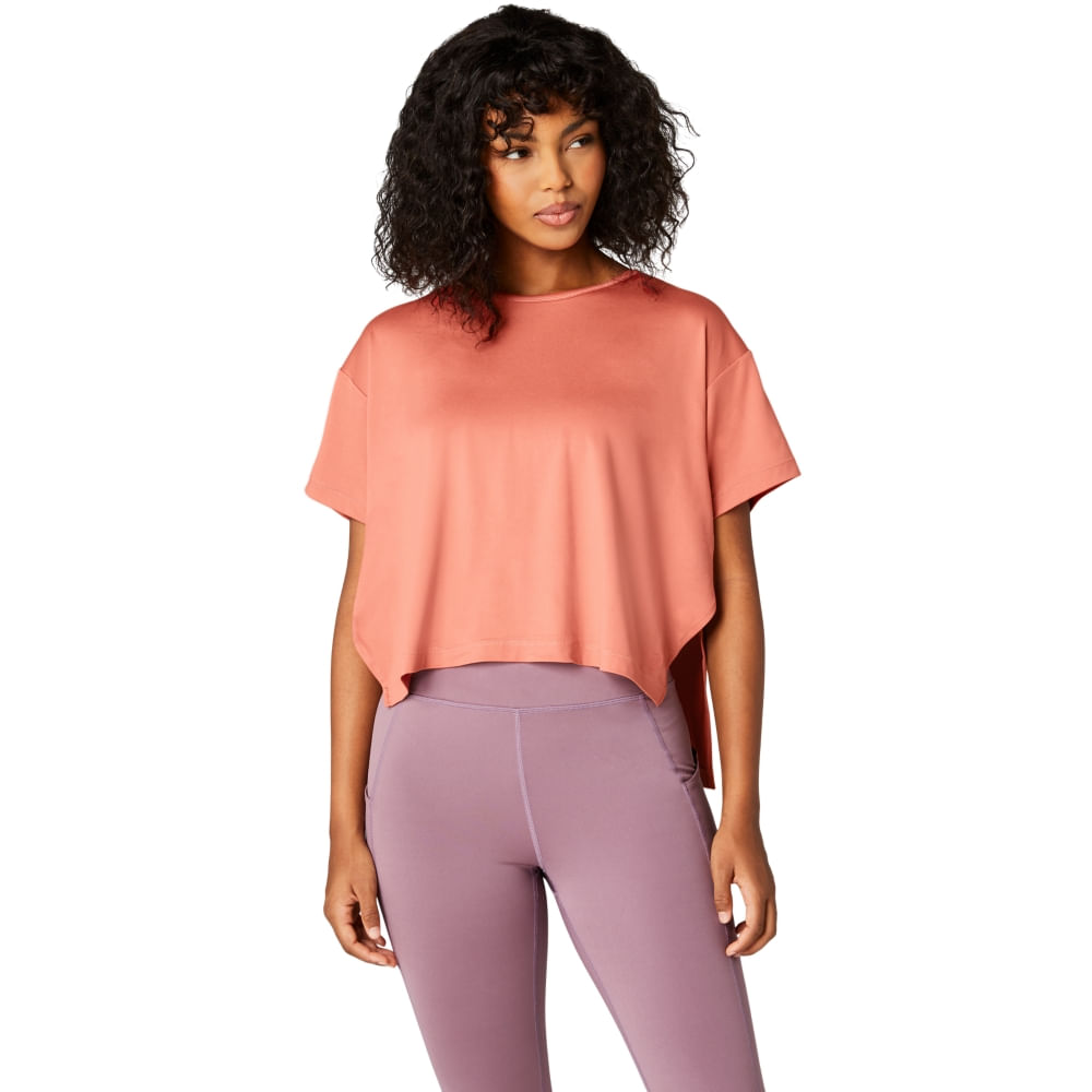 Camiseta ASICS Flex Stretch - Feminino - Vermelho - tam: GG