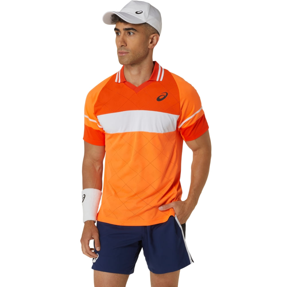 Camisa ASICS Polo Match Actibreeze - Masculino - Laranja