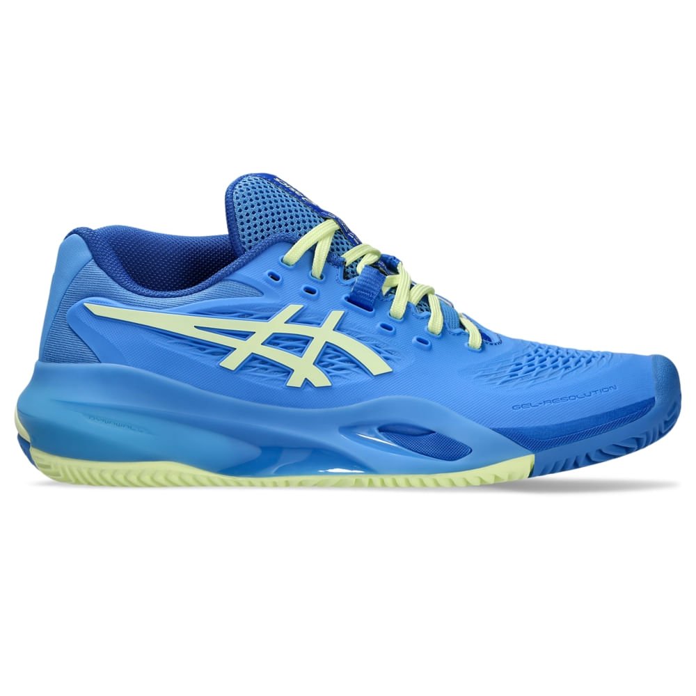 Tênis ASICS Gel-Resolution X Saibro – Feminino – Azul/Amarelo