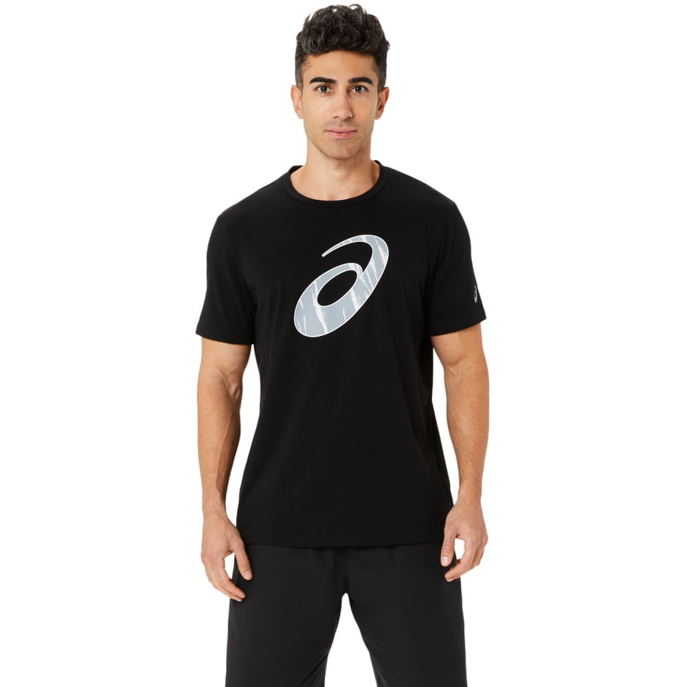 Camiseta ASICS Seasonal Logo Graphic – Masculino – Preto
