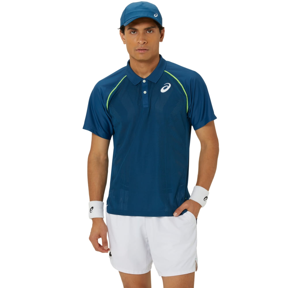 Camisa ASICS Polo Match Actibreeze - Masculino - Azul