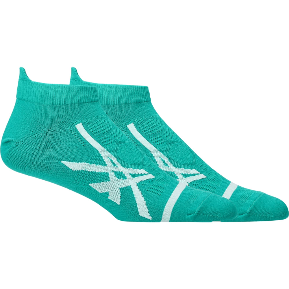 Meia ASICS Light Single Tab - Unissex - Verde/Branco