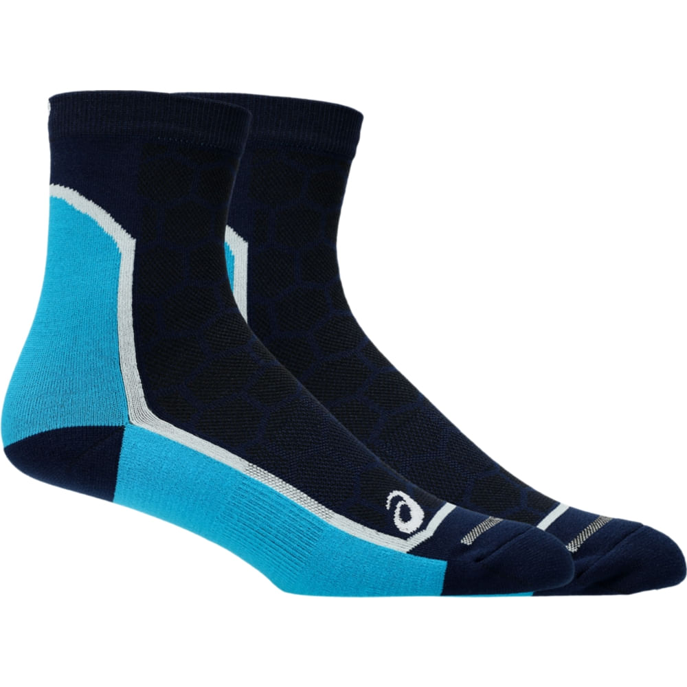 Meia ASICS Road Quarter - Unissex - Azul - ASICS Brasil