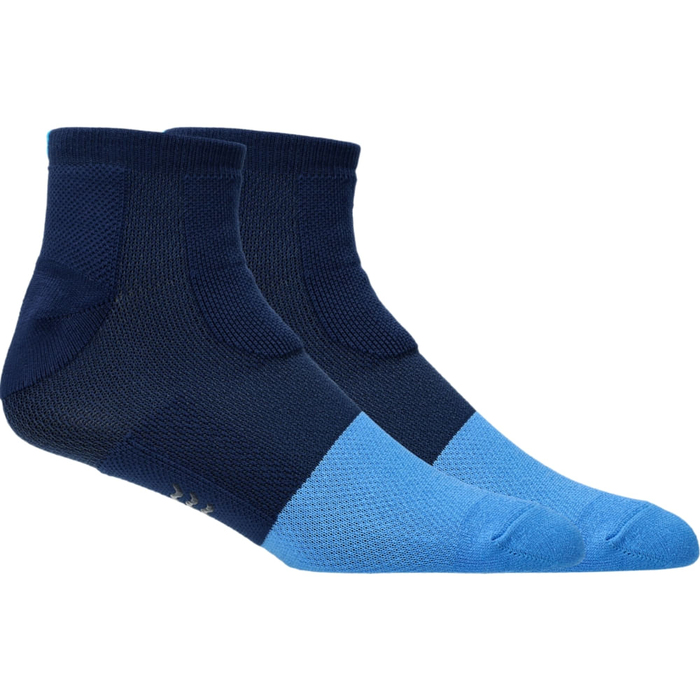 Meia ASICS Hispeed Ankle - Unissex - Azul/Azul - tam: P