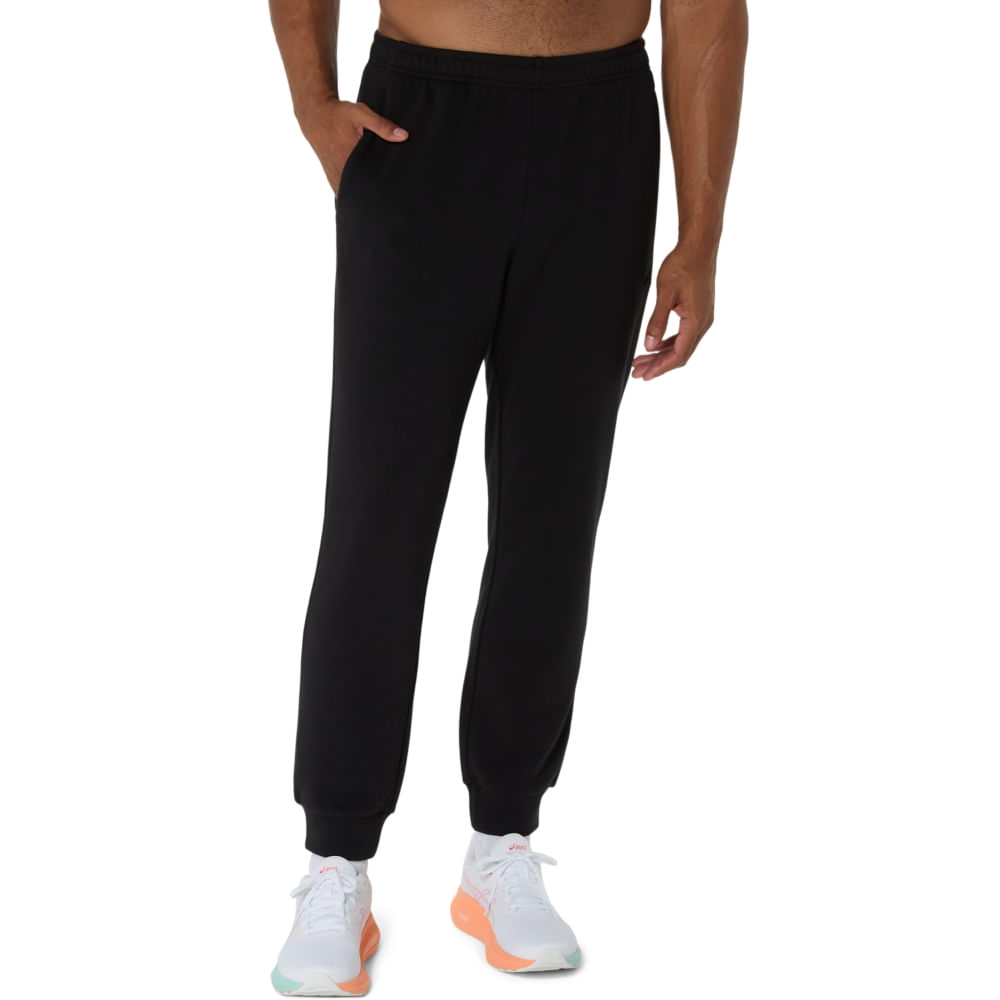 Calça ASICS Sweat Long - Masculino - Preto - tam: PP Menor preço em Calça ASICS Sweat Long - Masculino - Preto - tam: PP