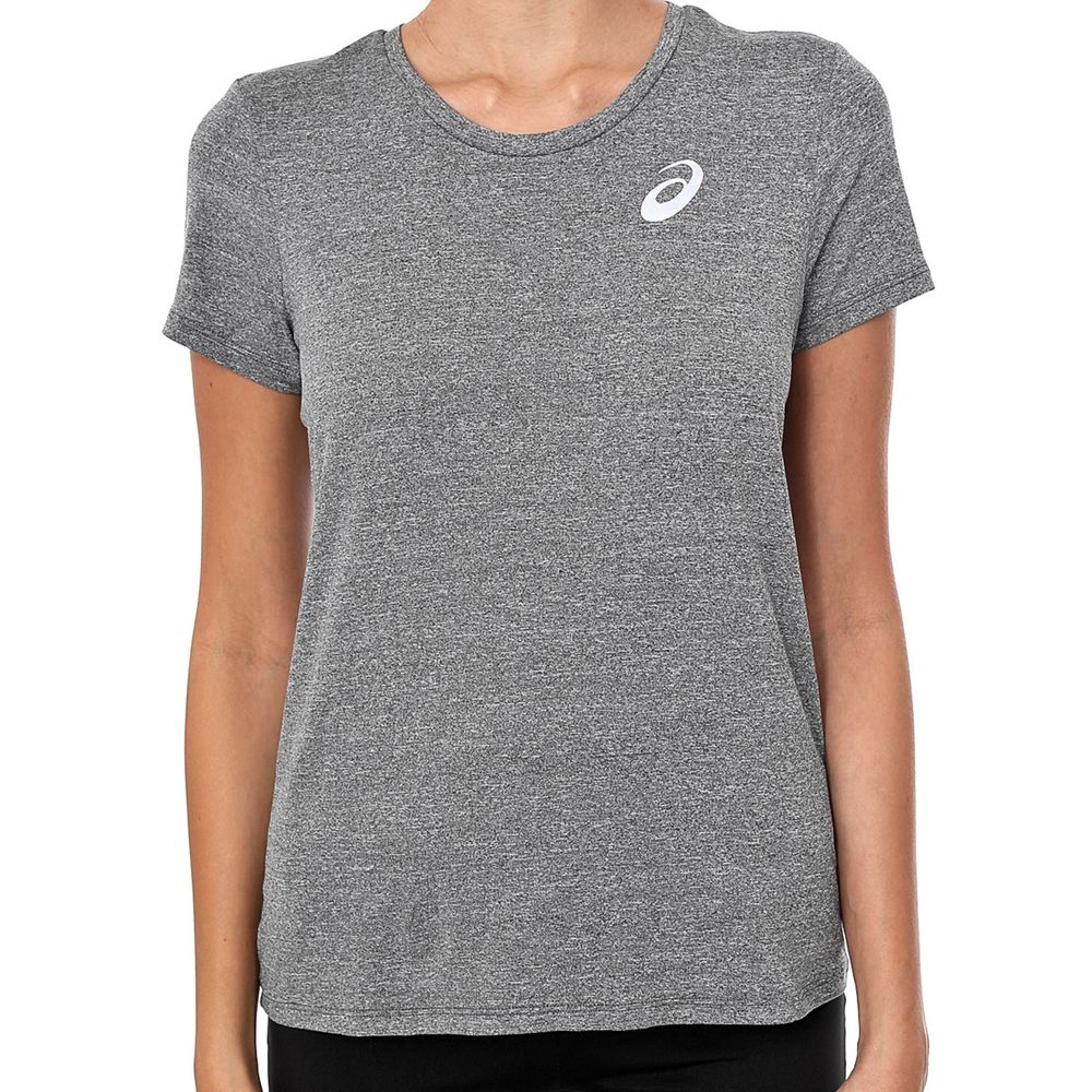 Camiseta ASICS Core Running - Feminino - Cinza - tam: P Menor preço em Camiseta ASICS Core Running - Feminino - Cinza - tam: P