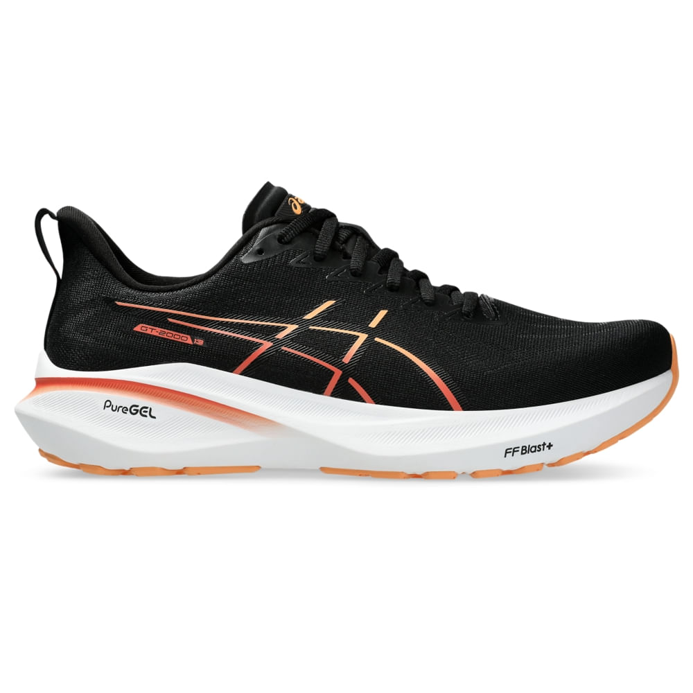 Tênis ASICS GT-2000 13 - Masculino - Preto/Laranja - tam: 38 Menor preço em Tênis ASICS GT-2000 13 - Masculino - Preto/Laranja - tam: 38