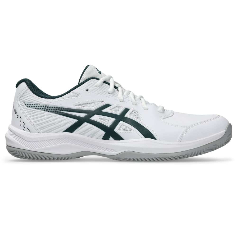 Tênis ASICS Court Slide 4 Saibro/Oc - Masculino - Branco/Verde