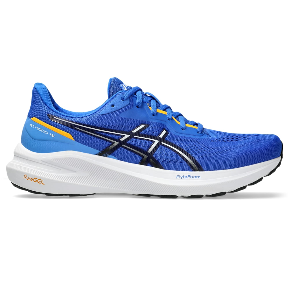 Tênis ASICS GT-1000 13 - Masculino - Azul/Branco - tam: 39 Menor preço em Tênis ASICS GT-1000 13 - Masculino - Azul/Branco - tam: 39