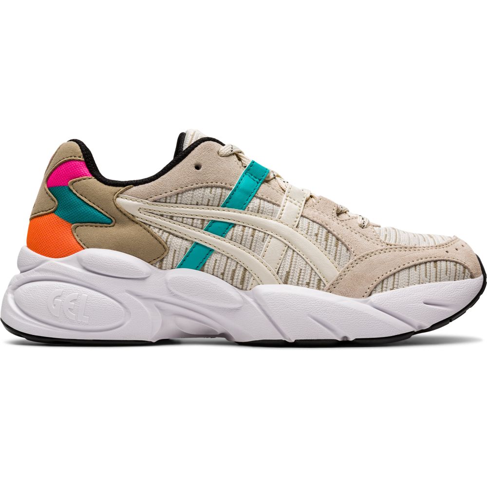 tenis asics feminino bege