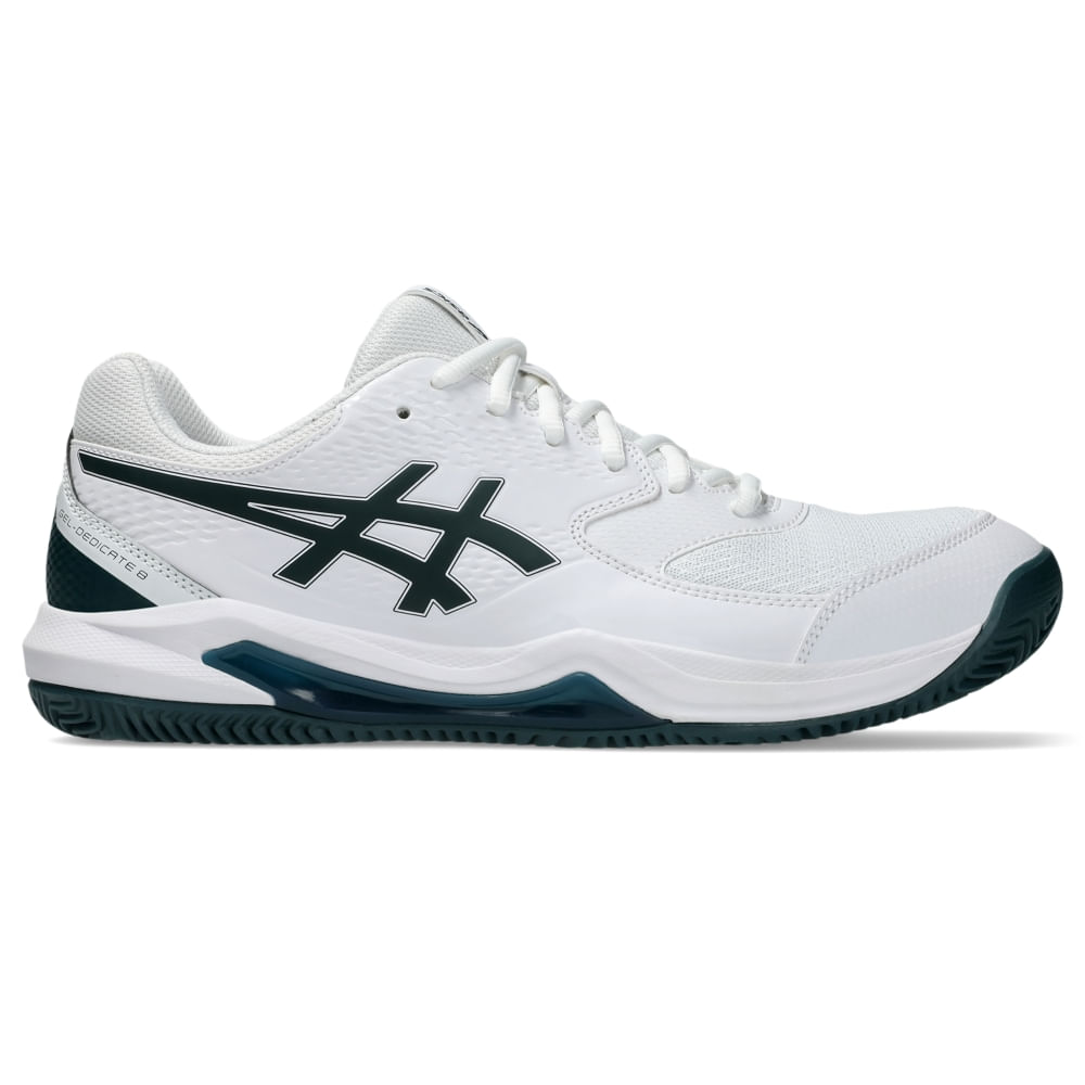 Tênis ASICS Gel-Dedicate 8 Saibro - Masculino - Branco/Verde - tam: 43 Menor preço em Tênis ASICS Gel-Dedicate 8 Saibro - Masculino - Branco/Verde - tam: 43