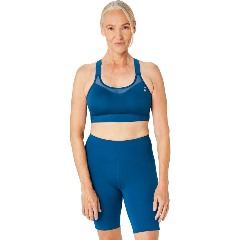 Top ASICS Road Combination – Feminino – Azul