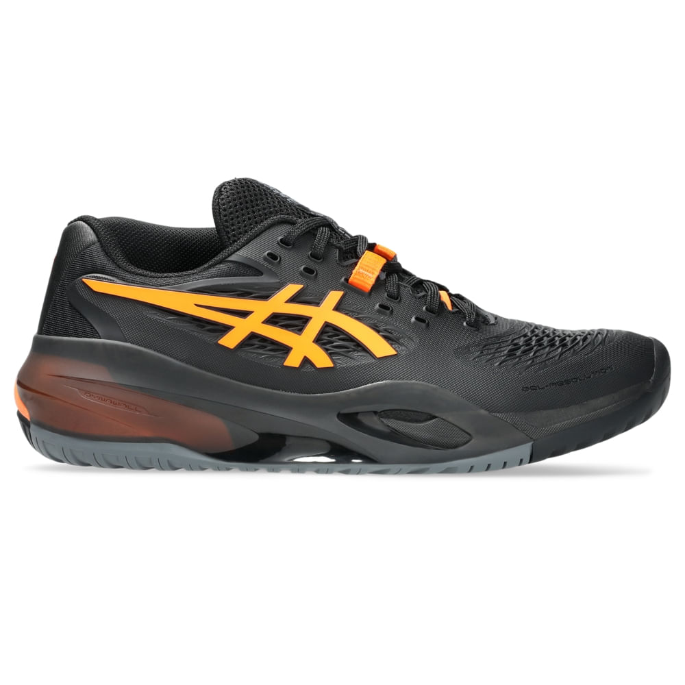 Tênis ASICS Gel-Resolution X - Masculino - Preto/Laranja