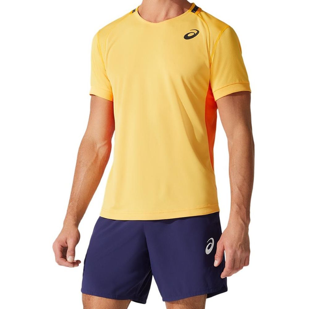 Camisa ASICS Match - Masculina - Amarelo