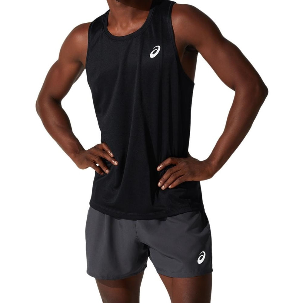 Camiseta Regata ASICS Silver - Masculino - Preta - tam: PP Menor preço em Camiseta Regata ASICS Silver - Masculino - Preta - tam: PP