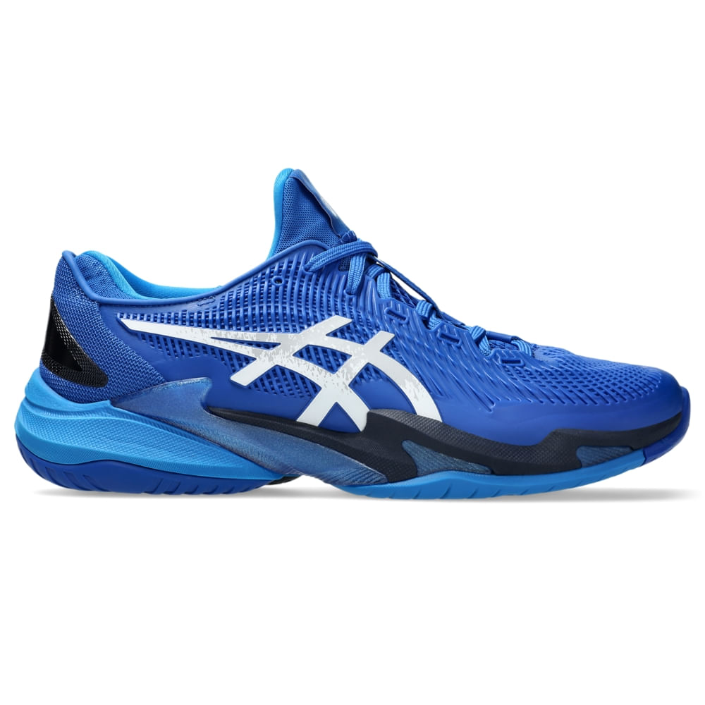 Tênis ASICS Court FF 3 Novak - Masculino - Azul/Prata - tam: 39 Menor preço em Tênis ASICS Court FF 3 Novak - Masculino - Azul/Prata - tam: 39