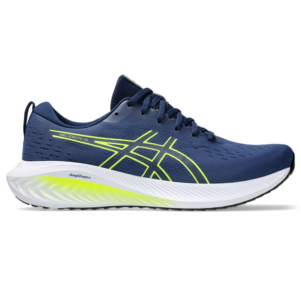 Tênis ASICS GEL-Excite 10 - Masculino - Azul/Amarelo
