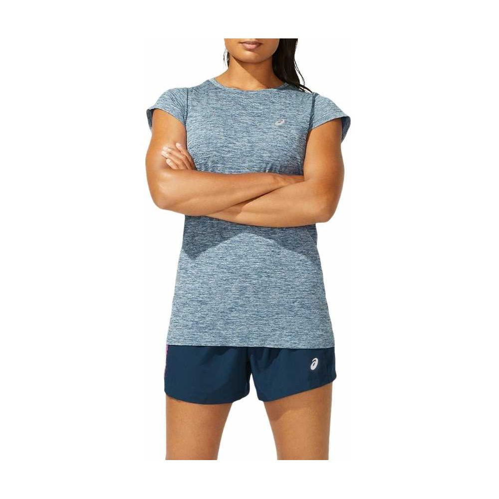 Camiseta ASICS Race Seamless - Feminina - Azul