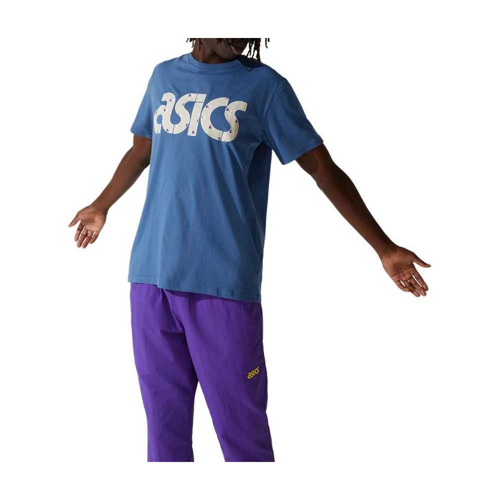 Camiseta ASICS JSY Washer Mix - Masculina - Azul