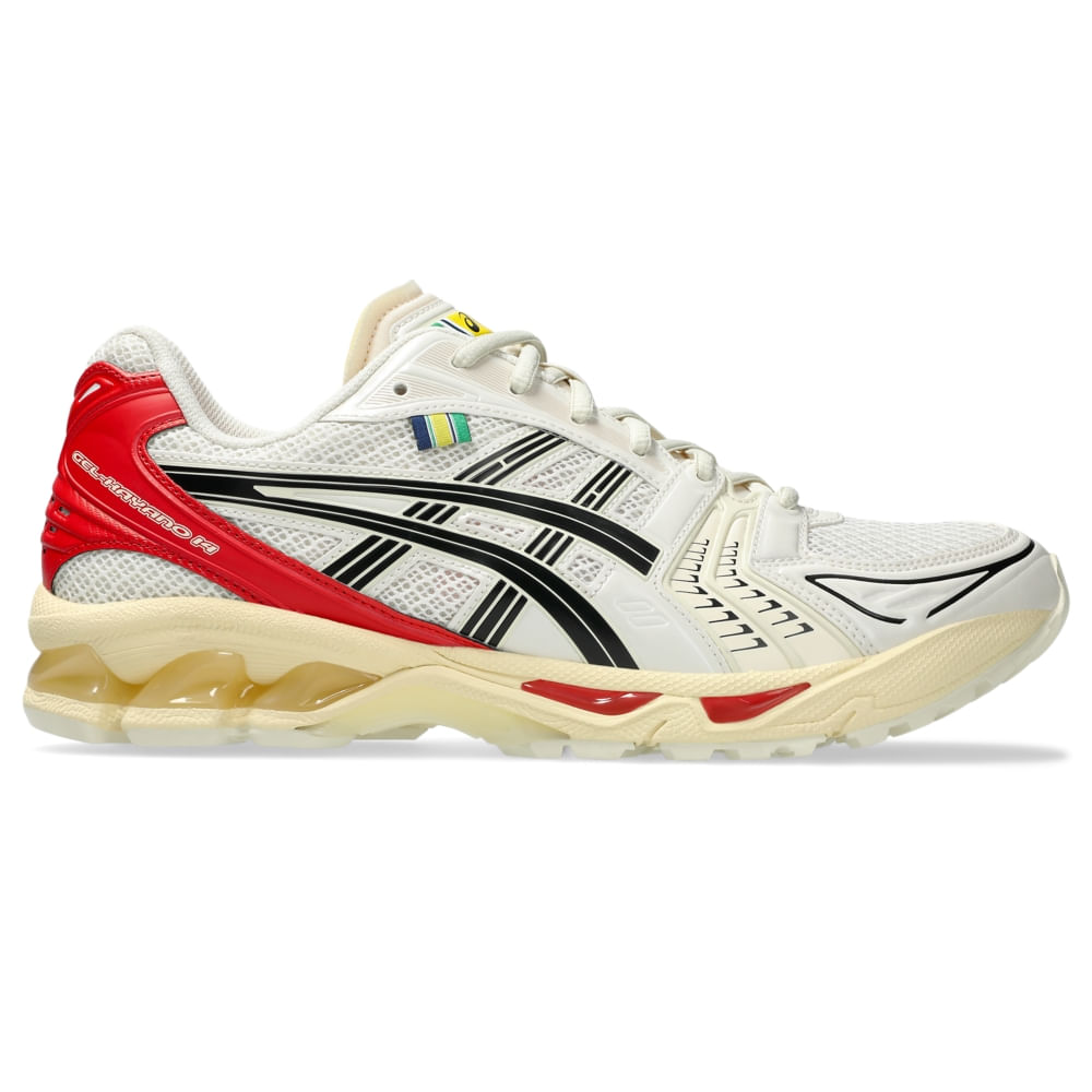Tênis ASICS GEL-Kayano 14 Senna - Unissex - Bege/Vermelho - tam: 35 Menor preço em Tênis ASICS GEL-Kayano 14 Senna - Unissex - Bege/Vermelho - tam: 35