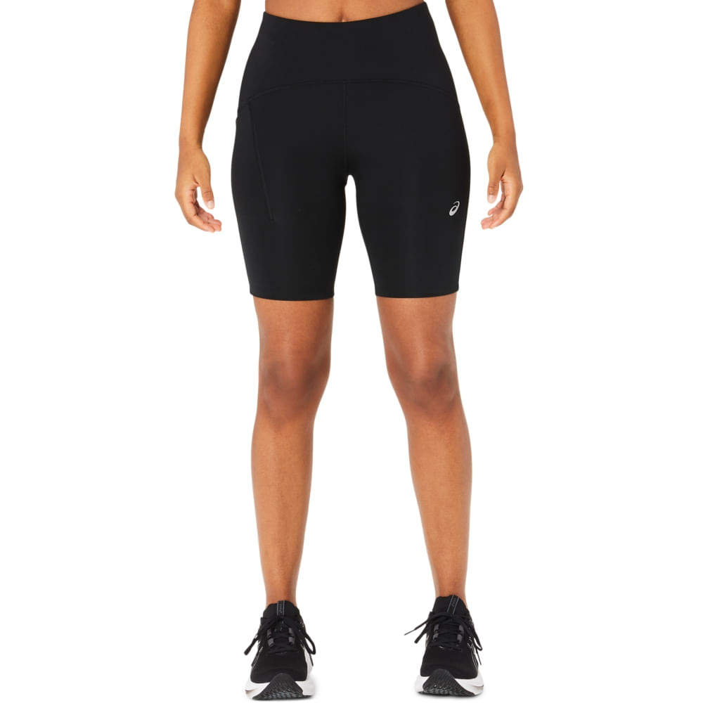 Shorts ASICS Sprinter Road Cintura Alta 8In – Feminino – Preto